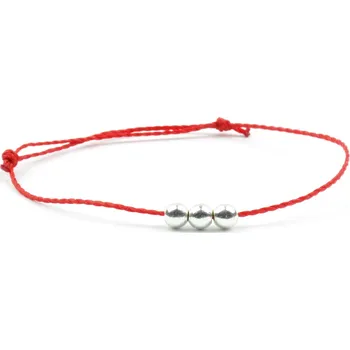 Náramek Moni dámský náramek červený s hematitem kuličky