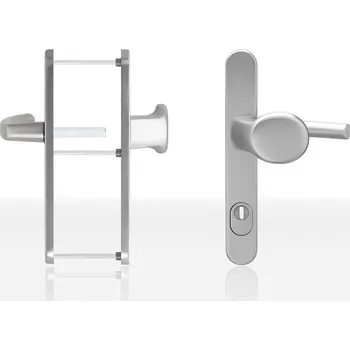 Dveřní kování Dveřní kování klika-koule BLAUGELB KGT35, PZ92, ZA, ES1, TS=77-82mm - RAL8077 hnědá