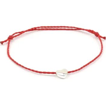 Náramek Moni dámský náramek červený se srdíčkem hematit