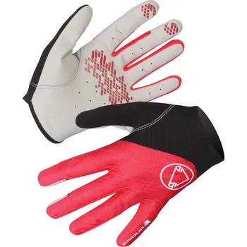 Cyklistické rukavice Rukavice Endura Hummvee Lite Icon, Červená Velikost: M