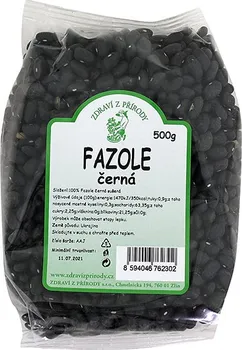 Luštěnina Zdraví z přírody Fazole černé 500 g