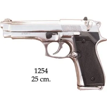Replika zbraně Denix | Beretta 92 F, nikl
