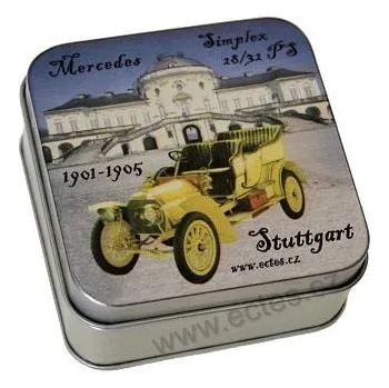 Dóza na potraviny Mercedes Simplex 28/32 PS historické vozy plechová dóza 7418/40