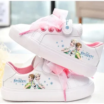 Dětská treková obuv Frozen (Ledové království) Frozen dívčí tenisky Anna & Elsa - bílé Velikost EUR: 29