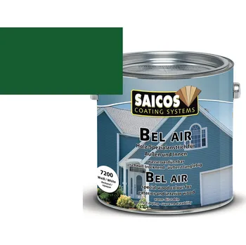 Lak na dřevo Saicos BelAir vodou ředitelný olejový nátěr - sosnová zelená krycí 7260; 2,5L + dárek k objednávce nad 1000Kč