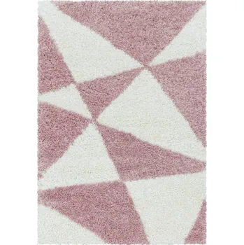 Koberec Kusový koberec Tango shaggy 3101 rose Kruh průměr 200 cm