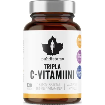 Puhdistamo Triple Vitamin C 120 cps.
