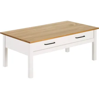 Konferenční stolek Bílý borovicový konferenční stolek Marckeric Miranda 100 x 55 cm