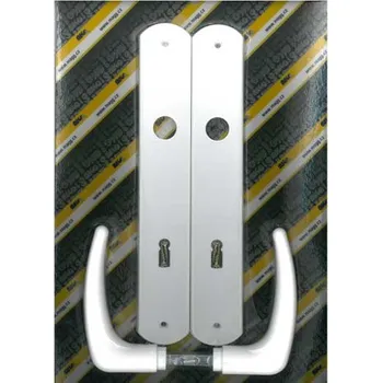 Dveřní kování Klika plastová dveřní KLASIK 90 dozická XXL bílá