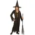 Karnevalový kostým Widmann Dětský kostým čarodějnice černý se zlatým šněrováním 140 cm