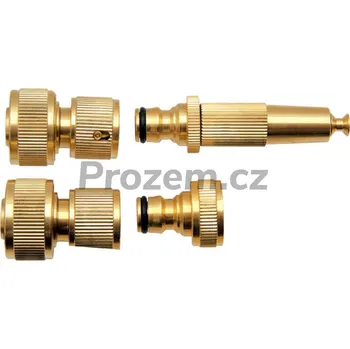 Zahradní hadice Sada tryska + rychlospojka + kohoutový přípoj pro 3/4" hadici, m