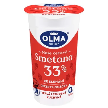 OLMA Smetana ke šlehání 33 % 210 ml