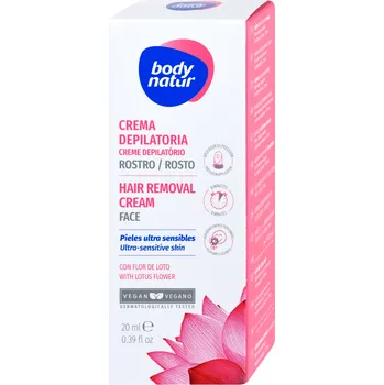 Přípravek na depilaci a epilaci body natur Depilační krém na obličej pro citlivou pokožku 20 ml
