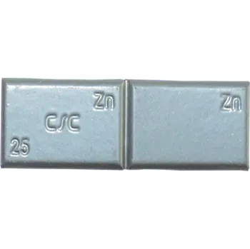 Sada na opravu pneumatiky 91-25g závaží samolepicí zinek nízké, v=3,8mm