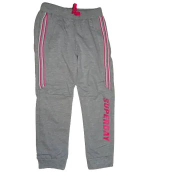 Dívčí šedé tepláky super day. 122