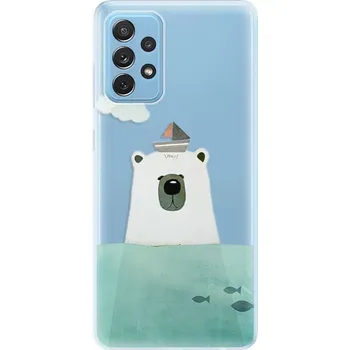 Pouzdro na mobilní telefon Odolné silikonové pouzdro iSaprio - Bear With Boat - Samsung Galaxy A72