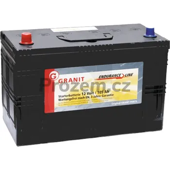 Motobaterie Bezúdržbová baterie pro stavební a zdvihací stroje Kubota, Yanmar, 12 V / 105 Ah připravená k provozu, 130E41R, 17218716150, 1E808083321