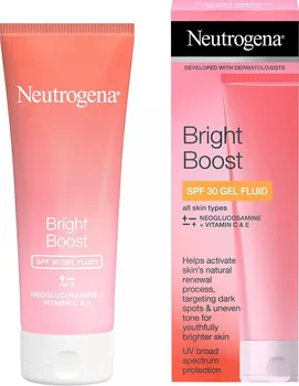 Pleťový krém Neutrogena Bright Boost Gel Fluid rozjasňující pleťový gel SPF30 50 ml