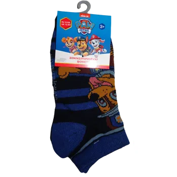 Chlapecké modré nízké ponožky s pejsky Paw patrol. 23 - 26