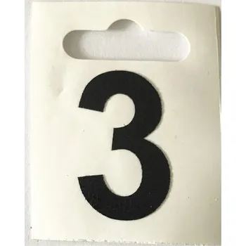 Samolepka číslo 3, 50 x 65 mm