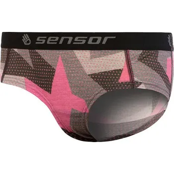 Kalhotky Sensor Merino Impress dámské kalhotky černá/camo L