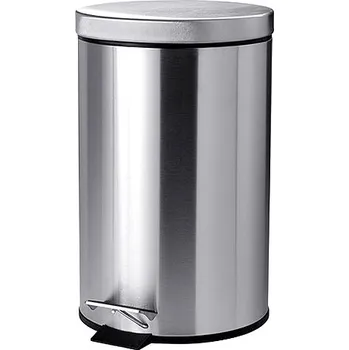Odpadkový koš Koš na odpad Easyhome SB-430, 5l, stříbrný s pedálem