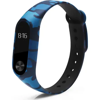 Náramek Xiaomi Kamufláž náhradní náramek pro Mi Band 2 Barva: Modrá kamufláž MBCZ-X052