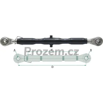 RC vybavení Třetí bod 1 1/16" UNF (610 - 770mm), Kat. 1-2