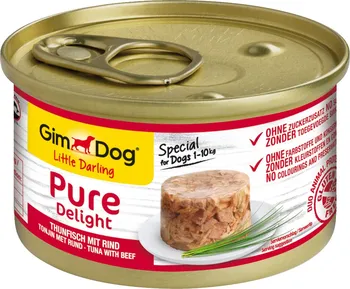 Krmivo pro psa GimDog Little Darling Pure Delight tuňák a hovězí 85 g