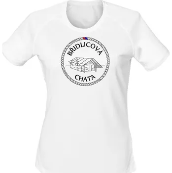 Dámské tričko Dámské funkční tričko Břidlicová chata - bílá