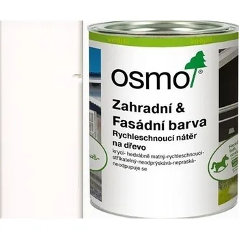 Lak na dřevo Osmo ZAHRADNÍ A FASÁDNÍ BARVA - 7500 - dopravní bílá Velikost balení: 0,75 l + dárek k objednávce nad 1000Kč