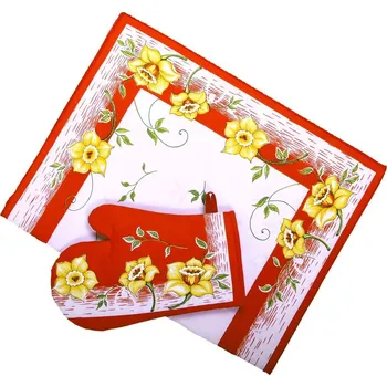 Utěrka Utěrka bavlněná Narcis červený - Utěrky