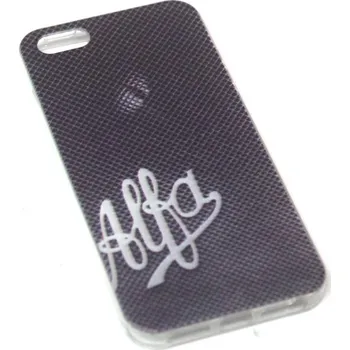 Pouzdro na mobilní telefon Obal iphone 5-5S-SE oko hada a nápis Alfa