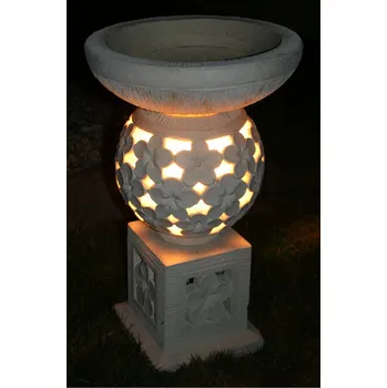 Stojací lampa Zahradní lampa s květináčem 70cm (2v1)