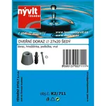 SADA - zarážka malá Ø 27x20 mm ŠEDÁ - K2/711