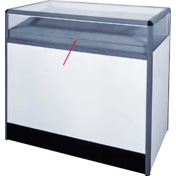 Prodejní regál Wexta Výsuvné plato proskleného pultu 1000 mm