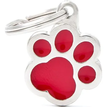 psí známka MY FAMILY XXL RED PAW