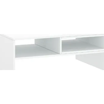 Konferenční stolek LINGO konferenční stůl 90 bílý lesk