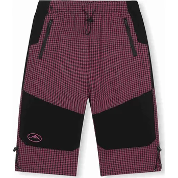 Dívčí kalhoty Dívčí 3/4 plátěné kalhoty - KUGO FK6669, růžová Barva: Růžová, Velikost: 146