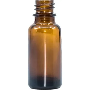 Lahvička skleněná hnědá lesklá, 20 ml