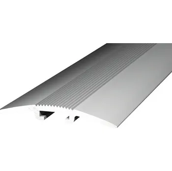 Nábytkové kování Alu kobercový profil, stříbrný 1m/40mm; narážecí (na trn)