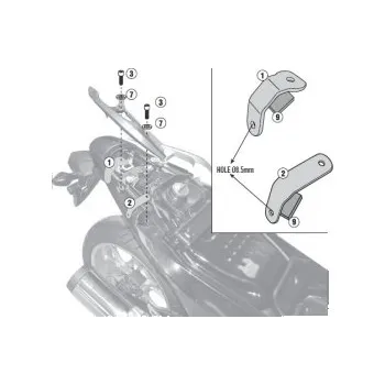 Auto-moto 1127KIT sada pro montáž PLX 1127 bez 1127 FZ pro Honda Integra 750 (14-15) !!!KONEC VÝROBY!!! GIVI s.r.l. 342800