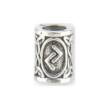 Dětské navlékací korálky imago Runový korálek - Jera, barva mosazná