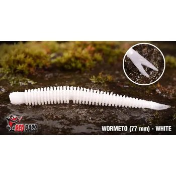 Umělá nástraha Červosmáček Redbass WORMETO 77mm White
