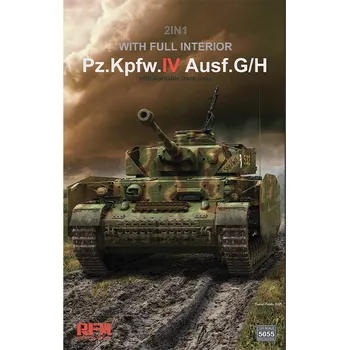 Plastikový model Ryefield model 1/35 Pz.kpfw.IV Ausf.G/H 2in1 with full interior