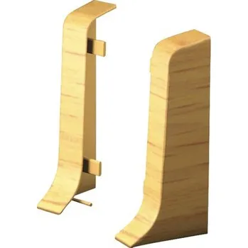 soklová lišta Koncovka ke kanálkové liště KSL50, 50mm buk, 2 ks