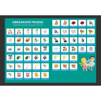 Pexeso Nakladatelství V lavici Vyjmenovaná slova M + P