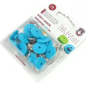 Knoflík Knoflík dressking 10ks papouščí modř 948