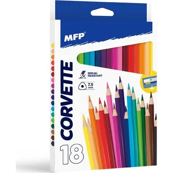 Pastelka UNIPAP pastelky 18 ks triangular s ořezávátkem 6330511 163750