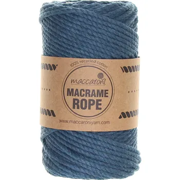 Příze Maccaroni Rope 4 mm petrol 907D